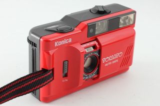 [Rare in Box] Konica TOMATO POP - 10 RED 35mm Point & Shoot Camera K775 4