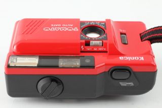 [Rare in Box] Konica TOMATO POP - 10 RED 35mm Point & Shoot Camera K775 6
