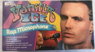 Vanilla Ice Rap Microphone Very Rare.  1991 Collectible Thq Toys