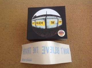 Oasis Dont Believe The Truth Cd Singles Box Set Fan Club Box Sticker Badge Rare