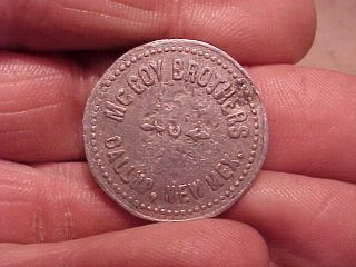 Rare Indian Trader Token - Mccoy Brothers - Gallup.  Mexico Nm N.  M.