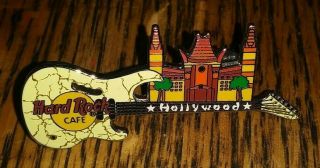 Hard Rock Cafe Hrc Hollywood Chinese Theater Washburn Magma Guitar Pin Rare /le