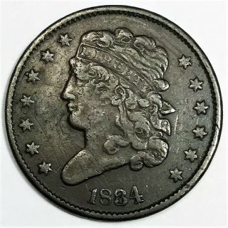 1834 Classic Head Half Cent Coin Rare Date