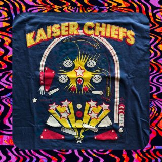 Vintage The Kaiser Chiefs Pinball Machine T - Shirt M Mega Rare Tour Concert