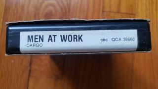 MEN AT WORK - Cargo - 8 Track Tape,  1983,  Rock Pop,  Vintage,  Rare 3