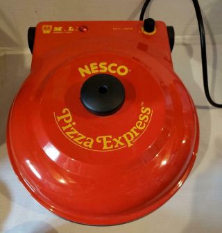 Nesco Pizza Express Oven Cooker Countertop Pizza Stone Surface Oven Italy Rare