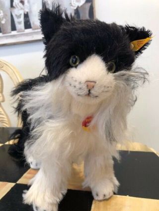 Lbn W/tags Rare Possy Family Steiff Hand Painted Kitty Cat