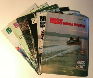 Vintage 1973 Bass Master Magazines - Complete Year - Rare - All 6 Issues