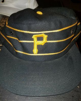 Pittsburgh Pirates Pillbox Hat One Size Fits Vintage 1970 