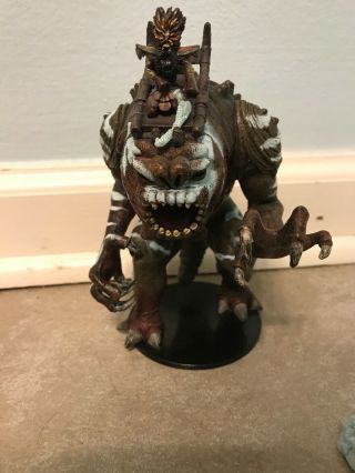 Felucian Warrior On Rancor (very Rare) Star Wars Miniatures Game Force Unleashed