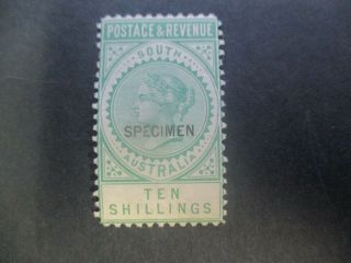 South Australia Stamps: 10/ - Specimen Long Types Rare (f315)