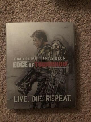 Edge Of Tomorrow Blu - Ray Steelbook Edition [usa] Oos/oop Rare Target Exclusive