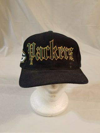 Rare Vintage Green Bay Packers Snapback Cap Hat Drew Pearson Brand