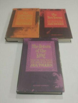 The Lord Of The Rings Jrr Tolkien Hc Box Set 1965 Houghton Mifflin Rare 2nd Ed