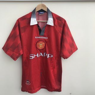 Rare Vintage Umbro Manchester United Home Football Shirt 1996/98 Season