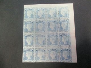 Nsw Stamps: 8d Laureates Part Sheet Reprints - Rare (f158)