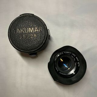 Rare Vtg Takumar 1:2/55 Lens Asahi W/ Lens Hood Japan,  Case 1600447