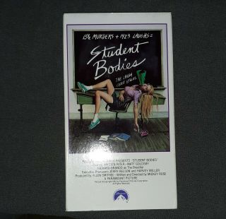 Student Bodies (1981) Vhs Mickey Rose Classic Horror Slasher Spoof Rare
