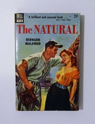 1952 The Natural By Bernard Malamud,  1st Dell Paperback,  Baseball,  Vg,  Rare