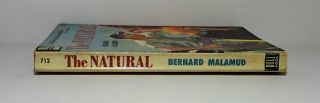 1952 THE NATURAL by Bernard Malamud,  1st Dell Paperback,  Baseball,  VG,  RARE 6