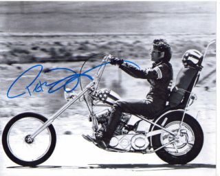 Peter Fonda Rare Signed 8x10 Easyrider Photo With