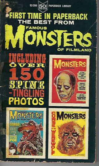The Best From Famous Monsters Of Filmland - Ackerman - Rare 1964 Paperback