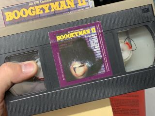 RARE HORROR VHS VCII Mardi Gras Massacre & Boogey Man II (2) 5