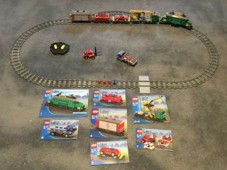 Lego City 7898,  Cargo Train,  Duluxe,  Rare,  Retired,  W/ Manuals No Batteries
