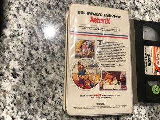 THE TWELVE TASKS OF ASTERIX RARE CLAMSHELL VHS NOT ON U.  S DVD 1976 WALT DISNEY 2