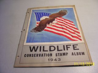 Rare 1943 National Wildlife Federation Restoration Week Poster Stamp Album