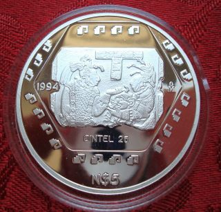 Mexico Rare N$5 Onza Dintel 26 Silver Proof Uncirculated Please See The Coin1994