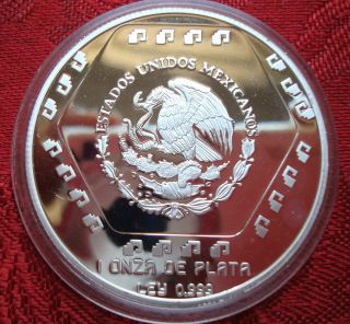 Mexico Rare N$5 Onza Dintel 26 Silver Proof Uncirculated Please see The Coin1994 2
