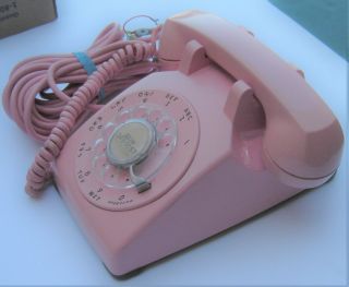 Vtg Western Electric Cd Pink Rotary Phone - 1960 