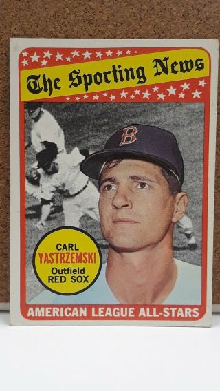 1969 Topps 425 Carl Yastrzemski (hall Of Famer) Rare Vintage Baseball Card