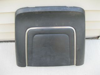 Rare 1967 & 1968 Cadillac Metal Bucket Seat Back With Vinyl Center Black Right