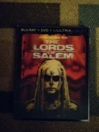 Rob Zombie - The Lords Of Salem (blu - Ray/dvd,  2013) W/ Rare Lenticular Slipcover