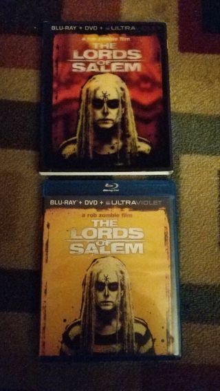ROB ZOMBIE - THE LORDS OF SALEM (Blu - Ray/DVD,  2013) w/ RARE LENTICULAR SLIPCOVER 2