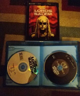 ROB ZOMBIE - THE LORDS OF SALEM (Blu - Ray/DVD,  2013) w/ RARE LENTICULAR SLIPCOVER 3