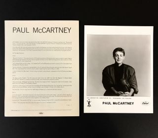 Paul Mccartney All The Best Rare Press Kit 1987 W/photo Capitol Beatles