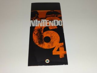 Brochure Nintendo 64 N64 Employee Store Display Promo Rare