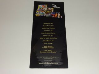 Brochure Nintendo 64 N64 Employee Store Display Promo RARE 2