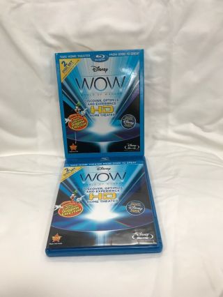 Disney Wow: World Of Wonder [blu - Ray Disc,  2010,  2 - Disc Set] Rare -
