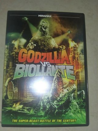 Godzilla Vs.  Biollante (dvd,  2012) Oop Rare Like