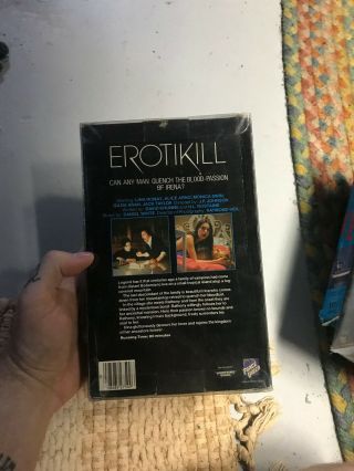 EROTIKILL HORROR SOV SLASHER RARE OOP VHS BIG BOX SLIP 3