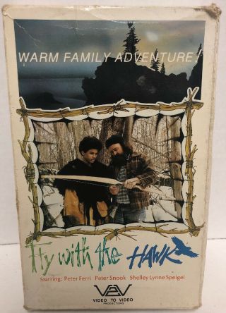 Fly With The Hawk Movie Big Box Vhs Tape Rare Vtg V2v Productions Videophile 85’
