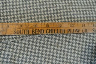 Rare YARDSTICK South Bend Chilled Plow Company Casaday Farm Implements pre 1925 2