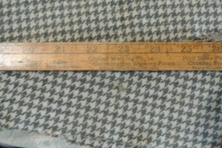 Rare YARDSTICK South Bend Chilled Plow Company Casaday Farm Implements pre 1925 5