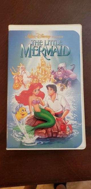 The Little Mermaid Disney Black Diamond Classic Rare Banned Cover 1990 Vhs