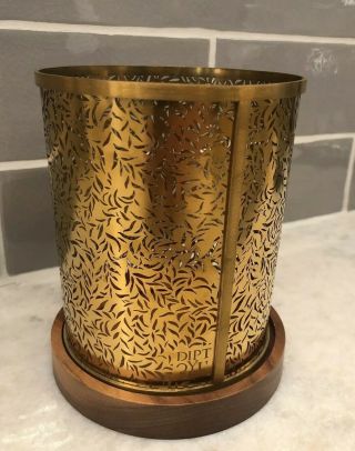 DIPTYQUE FEUILLAGE BRASS CANDLE HOLDER 34BAZAR RARE LIMITED EDITION DISCONTINUED 3