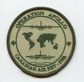 Rare Canadian Forces Operation Apollo Afghanistan Rcaf Patch Uniform Crest Flash